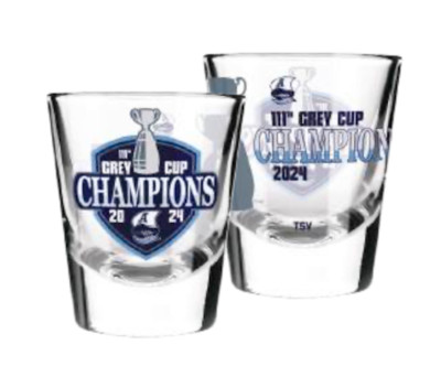 The Sports Vault Toronto Argonauts 2024 111th Grey Cup Champions 2oz. Shot Glass