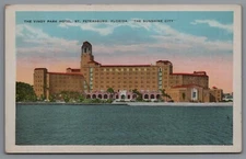 Postcard FL The Vinoy Park Hotel St Petersburg Florida Vintage White Border B4