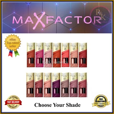 Max Factor Lipfinity 24HR Lip Colour Lipstick ~Please Choose Shade~ 2 Step - Image 1 of 4