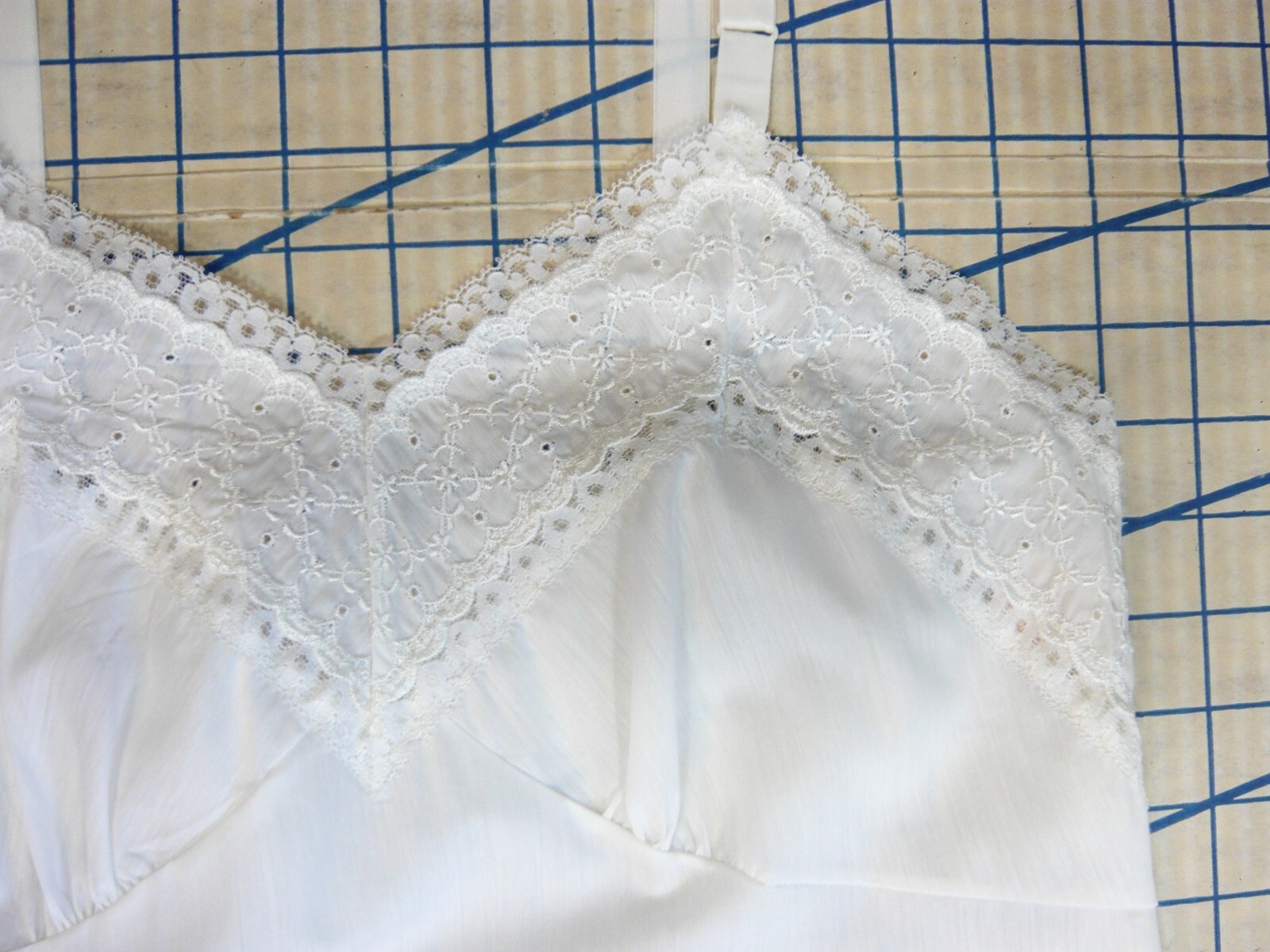 SEARS ROEBUCK vintage early 60s white cotton SLIP… - image 3