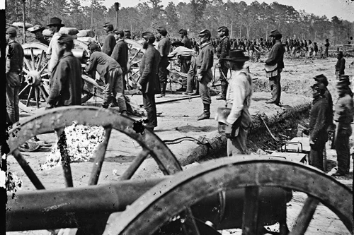 New 5x7 Civil War Photo: Union Federal Artillery Battery at Fair Oaks, Virginia