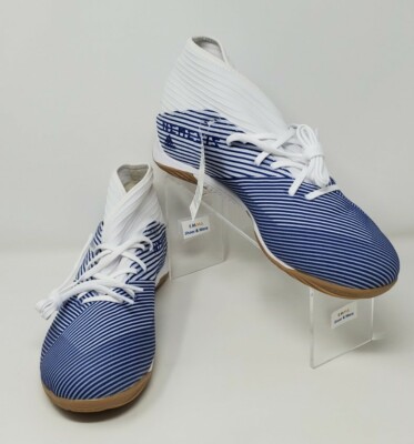 NEW! Adidas Nemeziz 19.3 IN EG7224 White Blue Mens Soccer Shoe Cleats Size 12 Amazon.com | adidas Nemeziz 19.3 in Mens Football Boots  main image 2