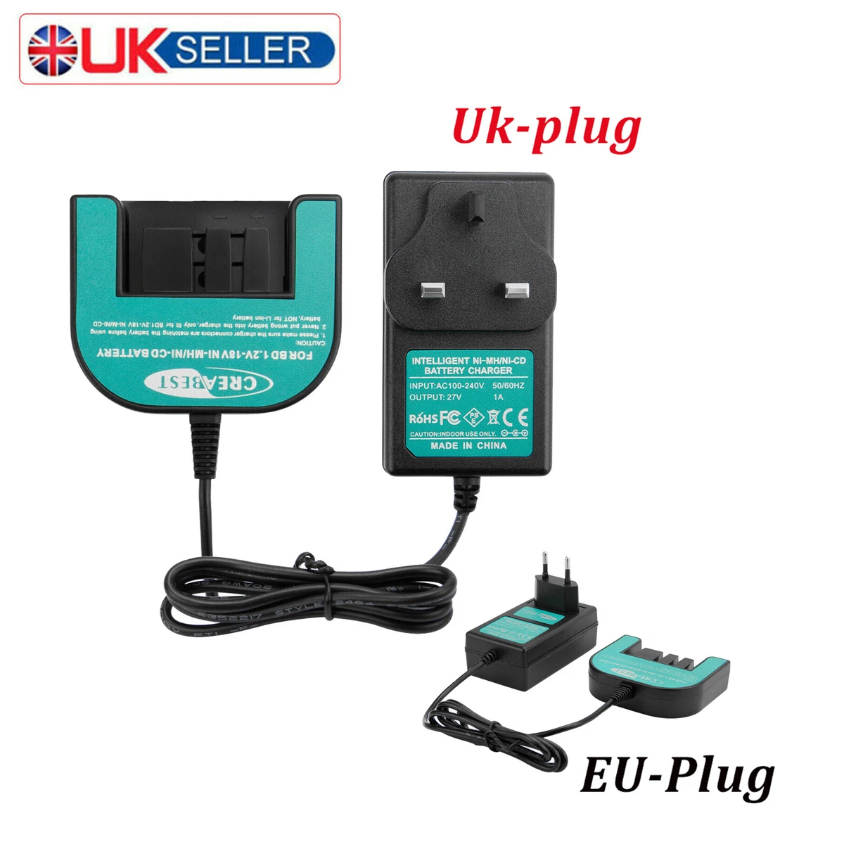 18V Charger For Black Decker Ni MH CD HPB18 FS18BX A18 A1718 A18E HPB18 OPE