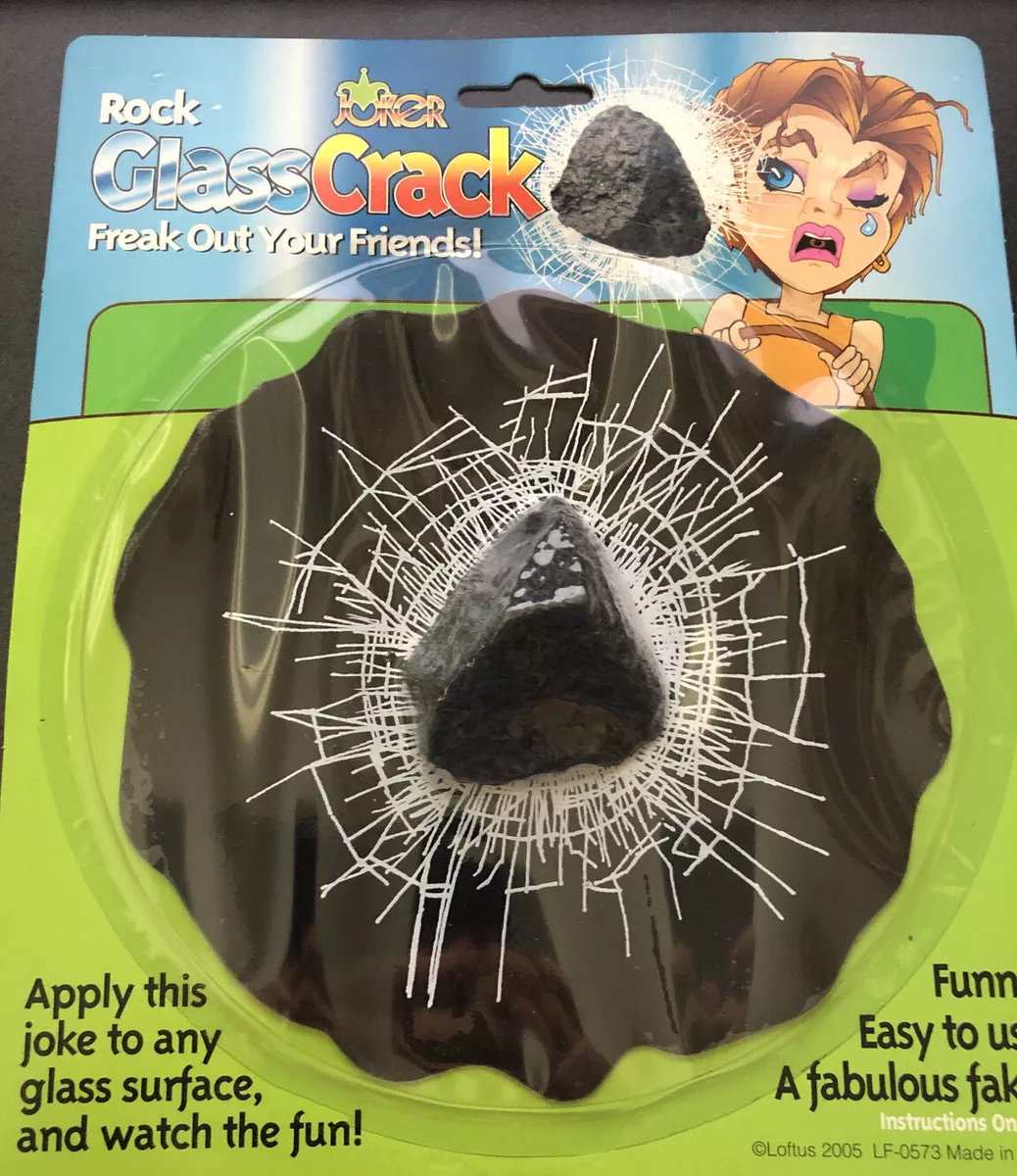 Rock BROKEN WINDOW GAG novelty PRANKS trick sports novelties new