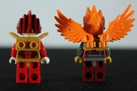 Lot of 2 LEGO Legends of Chima Minifigure Lot of 2 Frax Loc144 & Fire Chi Loc101