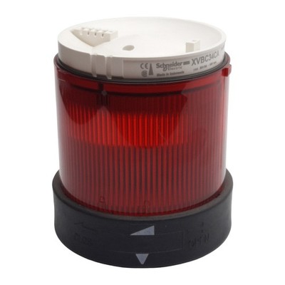 Schneider XVBC34CA Light Tower Indicator Bank Red, ø70mm, 12-230VAC, *No Bulb*