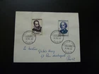 writer Cervantes and Lagrange astronomy FDC France 1958