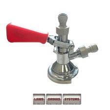 A Type Keg Coupler with Beer & Gas Fittings | Kegerator Draft Beer Connector