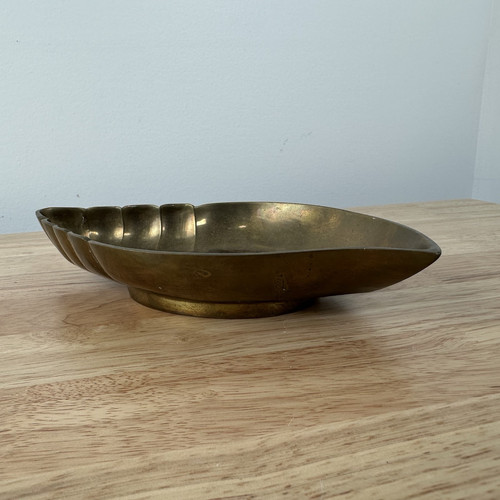 Vintage Brass Seas Shell Trinket Dish Bowl - Picture 2 of 9