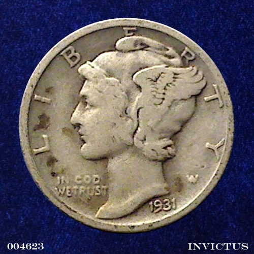 1931-S Mercury Dime (Circulated) Scarce Issue ~ Grade: Fine