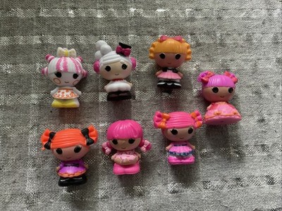 Lalaloopsy Tinies Micro Mini Dolls Lot Of 7 Pink White PVC