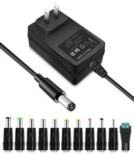 9V 2A Power Adapter AC Power Supply Charger Cord 9 Volts 2 Amps Regulated Swi...