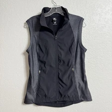 Kerrits Vest Womens M Black Full Zip Jacket Horse Equestrian Stable Riding