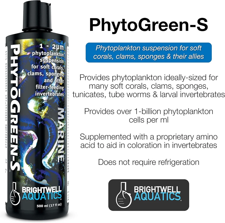 Brightwell Aquatics PhytoGreen S - Suspensión de fitoplancton para suave 125 ml  Foto 2 de 2