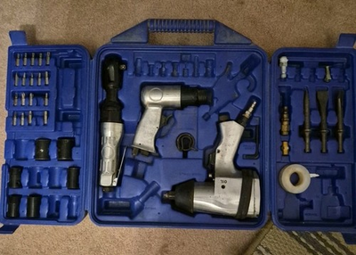 #ad #ad TOOLS AIR Wrench Air Ratchet and AirHammer W Accessories See Pics NEW $65.00