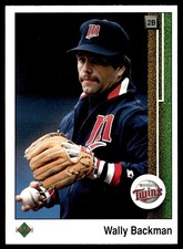 1989 Upper Deck Wally Backman Minnesota Twins #732