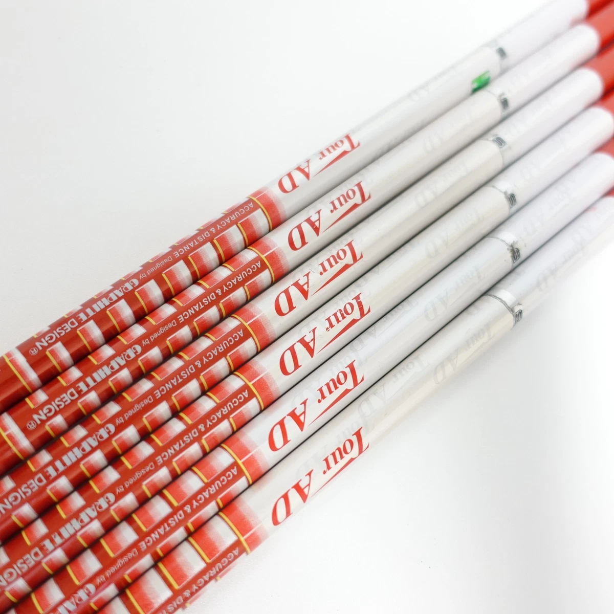 Set De 6 Shafts Graphite Design TOUR AD75 – Fers, Stiff, Tip 0.355, Graphite, Japon