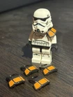 Lego Star Wars Trooper Pauldron- Squad Leader, Orange x5