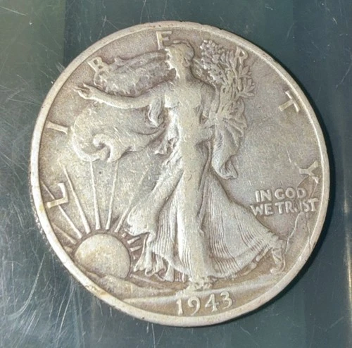 1943  S  Walking Liberty 90% Silver US Half Dollar Very Good Condition