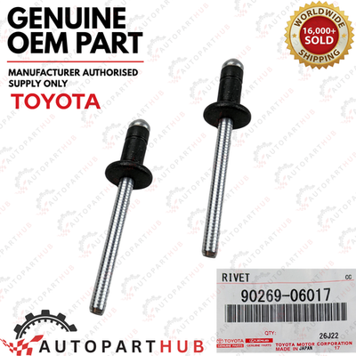 Toyota Genuine Set of 2 Fuel Tank Lid Gas Door Rivet Blind Clip