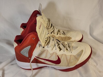 Nike Men’s Zoom Hyperenforcer XD Off White and Red Basketball Sneakers Sz 12 Nike Zoom Hyperenforcer Sport Red for Sale | Authenticity  main image 2
