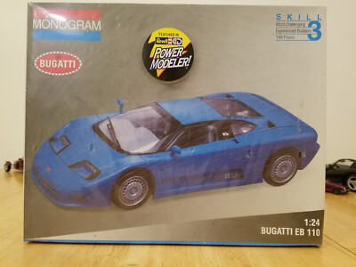 Bugatti EB 110 EB110 Monogram Vintage 1993 1:24 Model Kit NEW SEALED #2436 