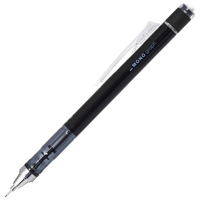Tombow Mono Graph Shaker Black Mechanical Pencil with Lead