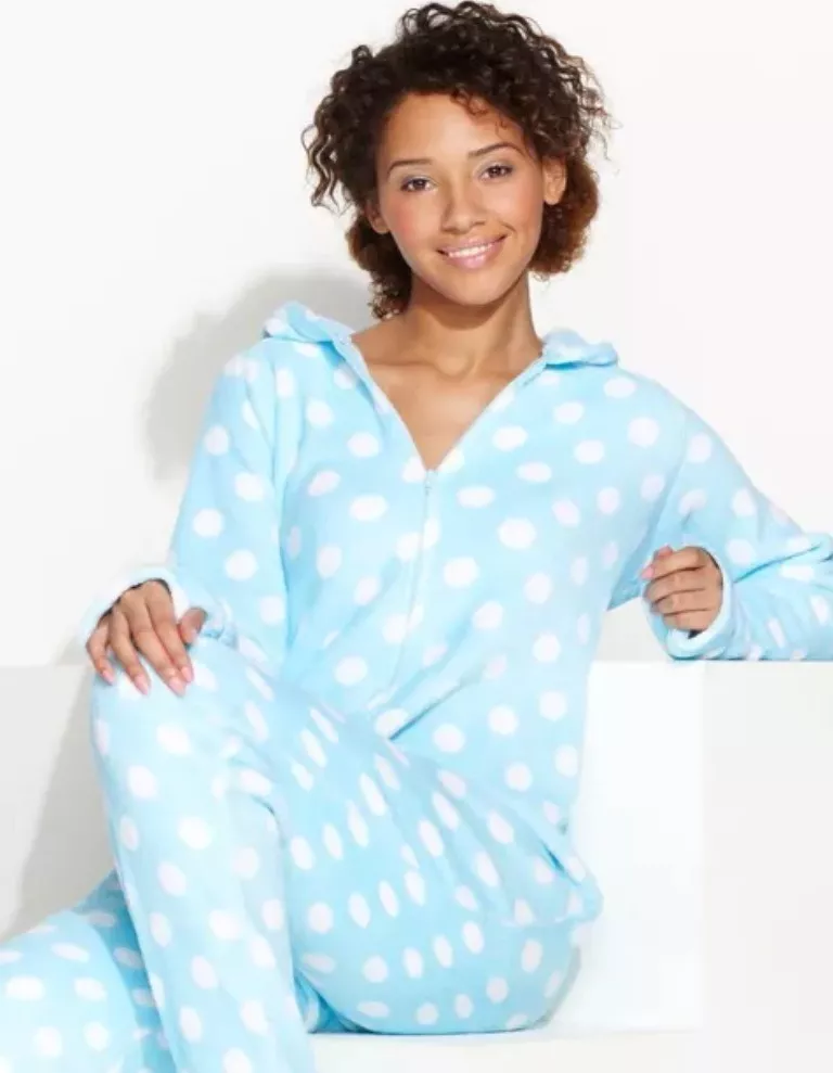 Women's best sale footed onesie