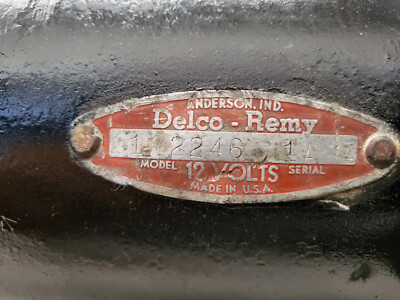 Delco Generator OEM # 1102246 1A14 Date Coded For 1962 Cadillac Re-manufactured