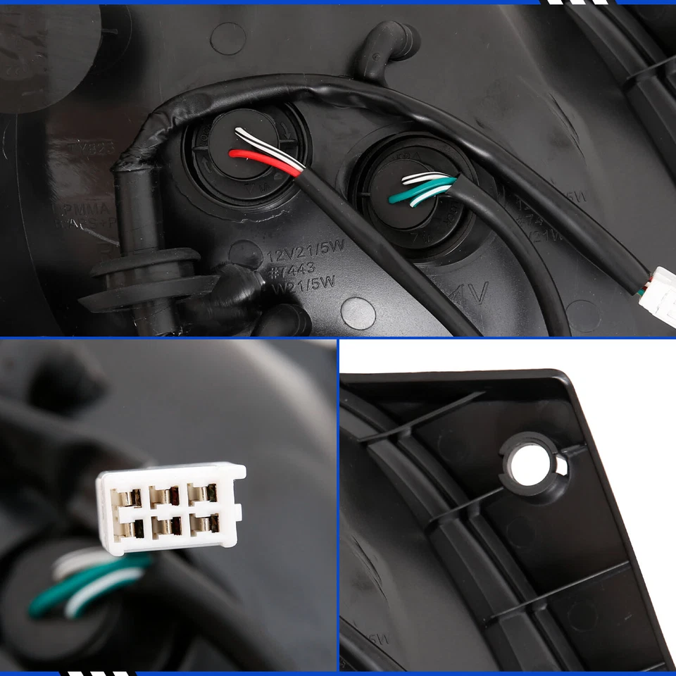 Juego de 2 luces traseras de freno traseras LED rojas transparentes para 98-05 Lexus GS300 400 430 Foto 4 de 4