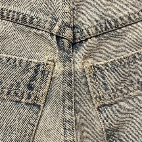 Vintage 90s JNCO Crosstown Jeans Size 32x32 Baggy Y2K Wide Leg Rave Light Wash - Picture 5 of 7