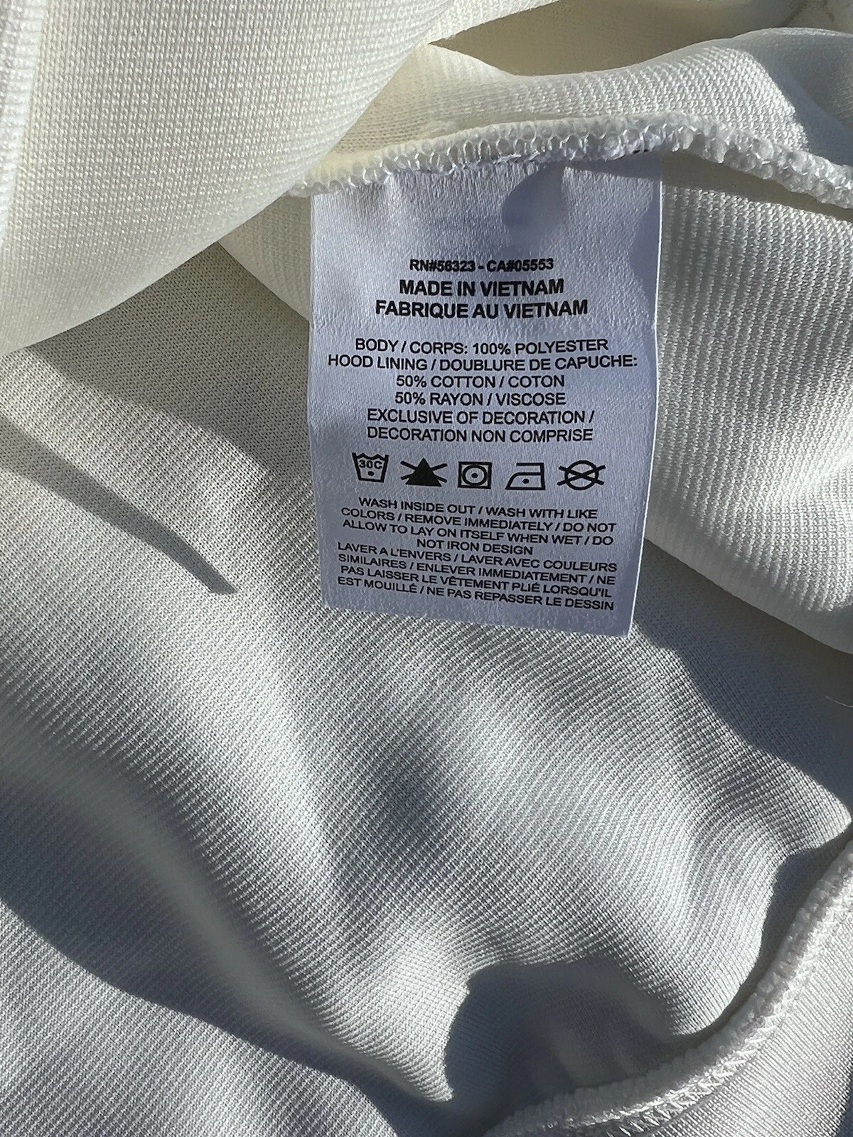 OFF WHITE Felpa con cappuccio oversize in peluche Nike NSW Sportswear Essentials taglia $90 DX6420 133