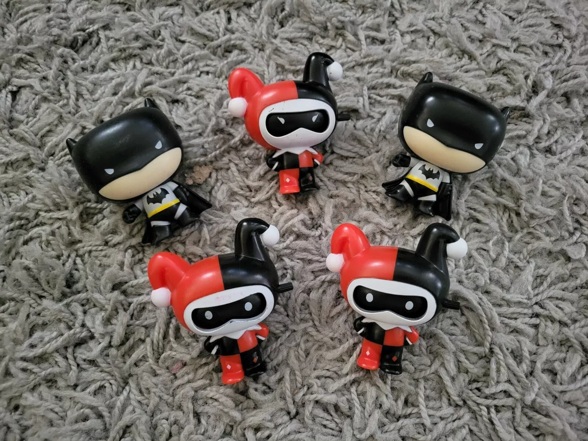 5 Burger King Kids Meal Toy DC Justice League Harley Quinn Batman 2020 LOT