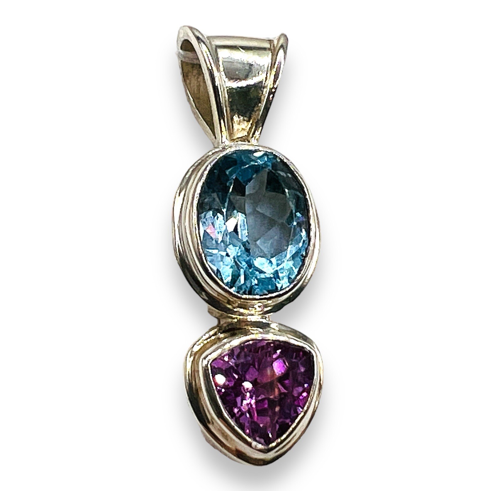 925 Solid Sterling Silver Handmade Genuine Blue &… - image 8