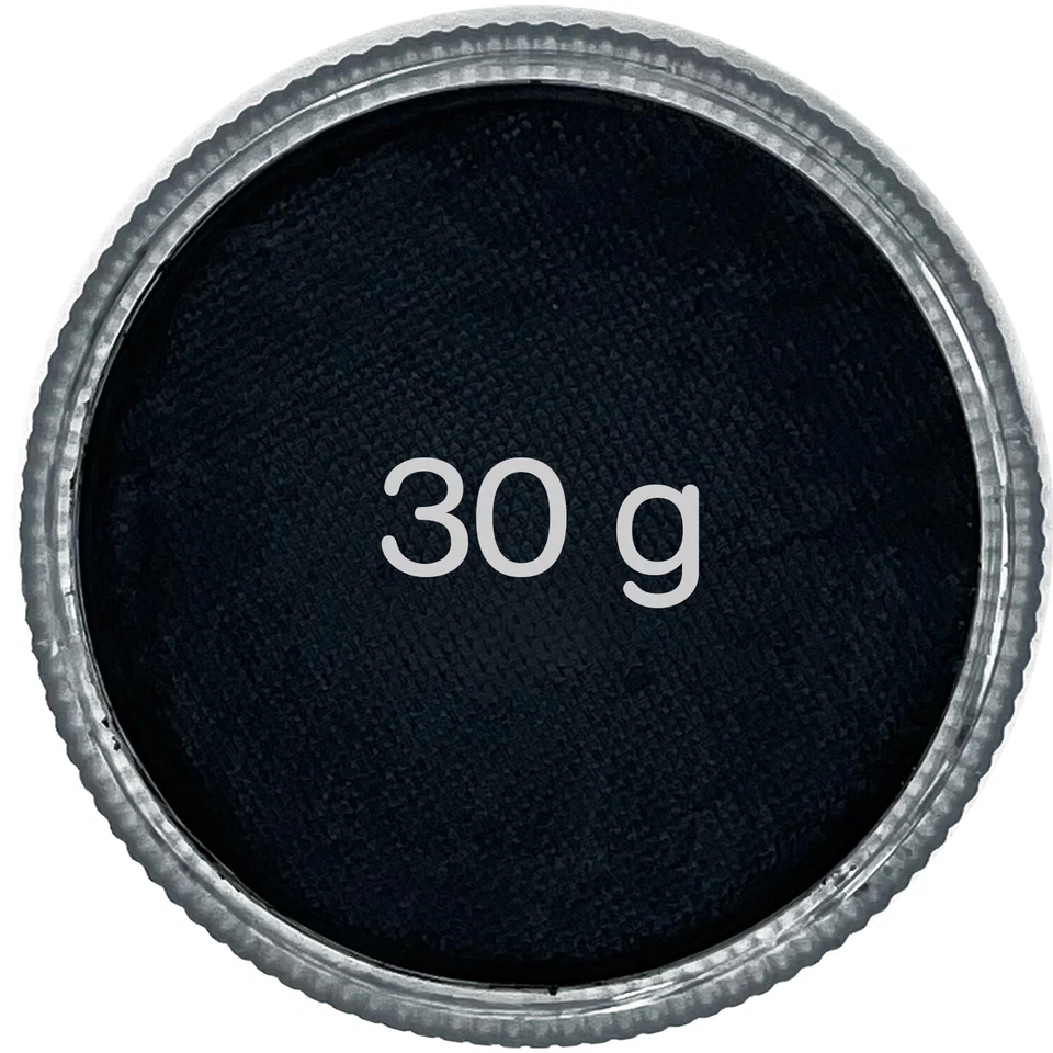 Profi Aqua Schminke | Schwarz + Weiss + Rot - Halloween Theaterschminke Makeup - Bild 3 von 4