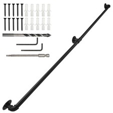 Metal Handrail Stair Rail Grab Balustrade Staircase Banister Installation Kit UK