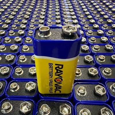 64 Pack Zinc-Carbon 9 Volt Batteries 0% Mercury 9V Heavy Duty 6F22 - HUGE SALE!