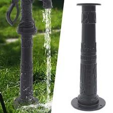 Pitcher Pump Base Black Cast Iron Hand Pump Stand For Yard Garden 22cm*65CM