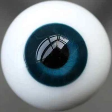 6mm-24mm Dark Blue Glass Eyes Eyeball BJD Doll Dollfie Crafts