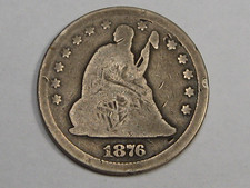 1876 Sitzender LIBERTY Quarter. #50