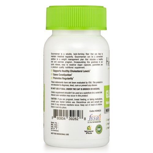 Glucomannan Konjac Fibre Capsules Appetite Suppressant Diet Weight Loss Pills - Picture 3 of 4