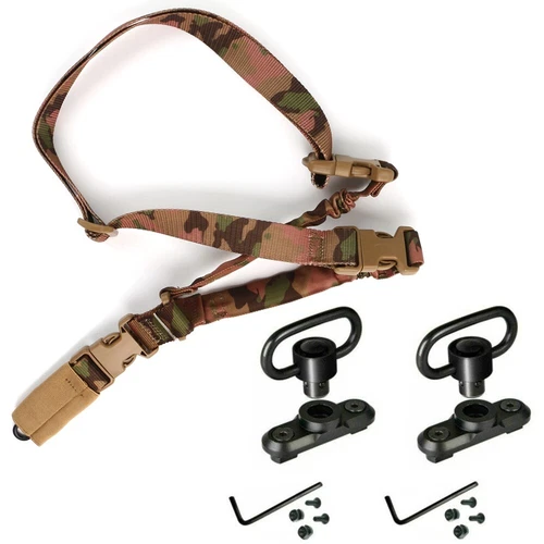 Single Point Gun Rifle Sling Bungee Strap w/ M-LOK Quick Release QD Sling Swivel - Bild 41 von 44