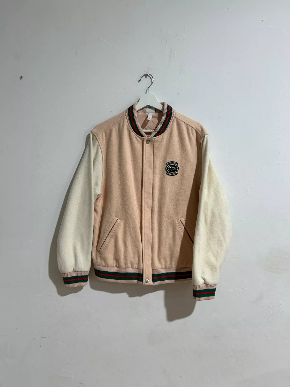 VESTE UNIVERSITAIRE ROSE LACOSTE SUPRÊME PETITE