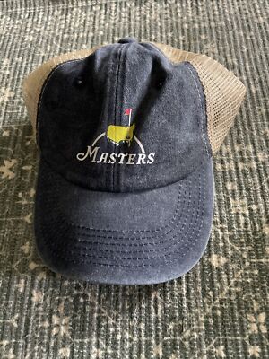 Masters Tournament Hat Blue Mesh Adjustable Golf PGA