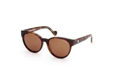 Moncler ML 0144 52E Havana Round Plastic Sunglasses Frame 56-17-140
