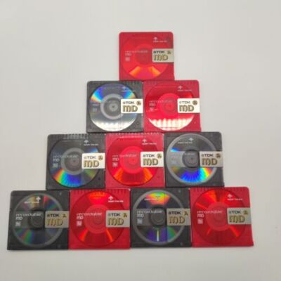 10 x TDK MD 74 MD-XG / Minidisk Spielzeit 74 Minuten Gebraucht Blankdisc