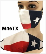 Texas Flag Face Mask Adjustable Reusable