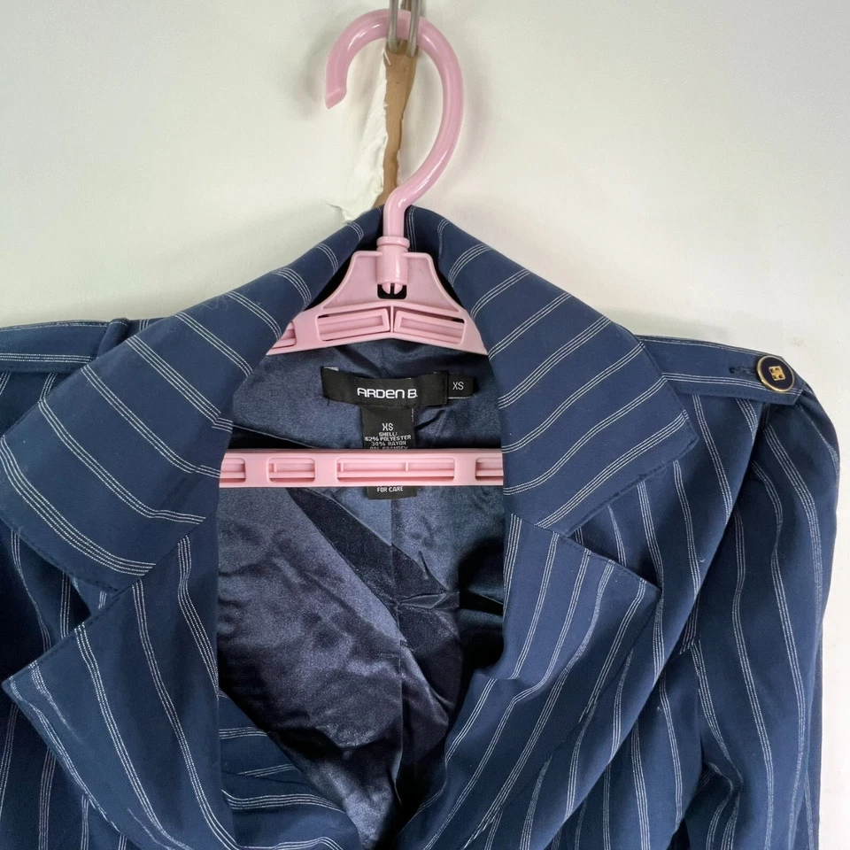 Женский корсет в полоску Arden B однобортный бальзам размер XS синий - Изображение 4 из 4