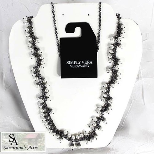 New Vera Wang Faux Pearl Necklace With 