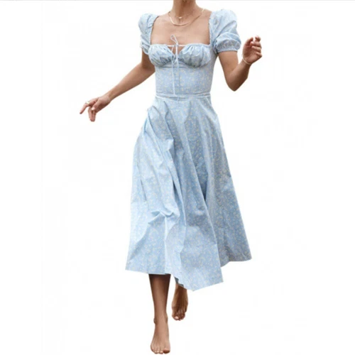 Nakans Floral Bustier Midriff Waist Shaper Dress, Women’s Vintage Corset Dress - Picture 17 of 32